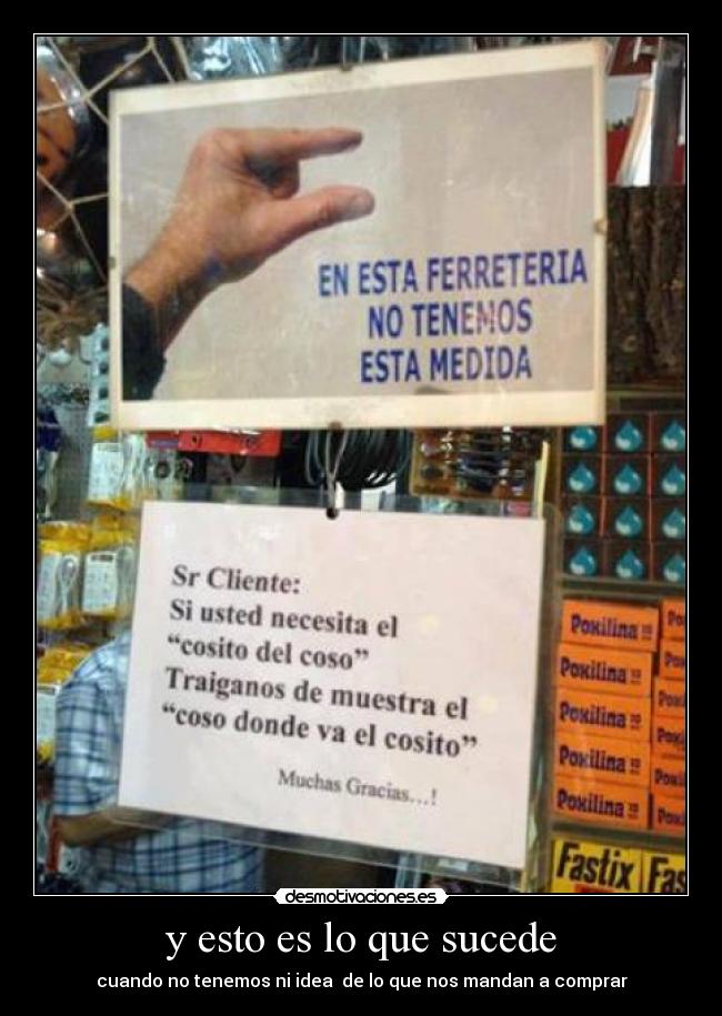 y esto es lo que sucede -