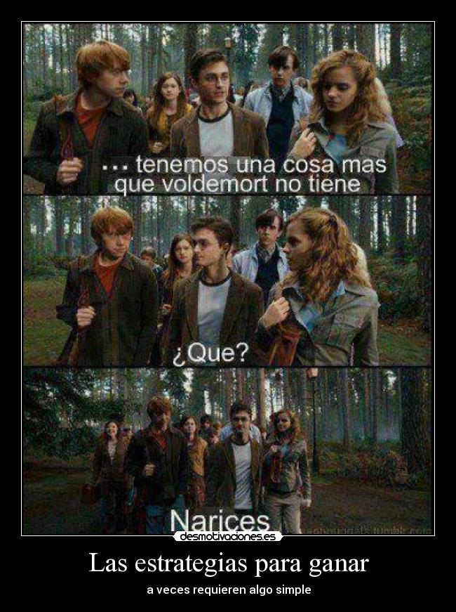 Las estrategias para ganar - a veces requieren algo simple
