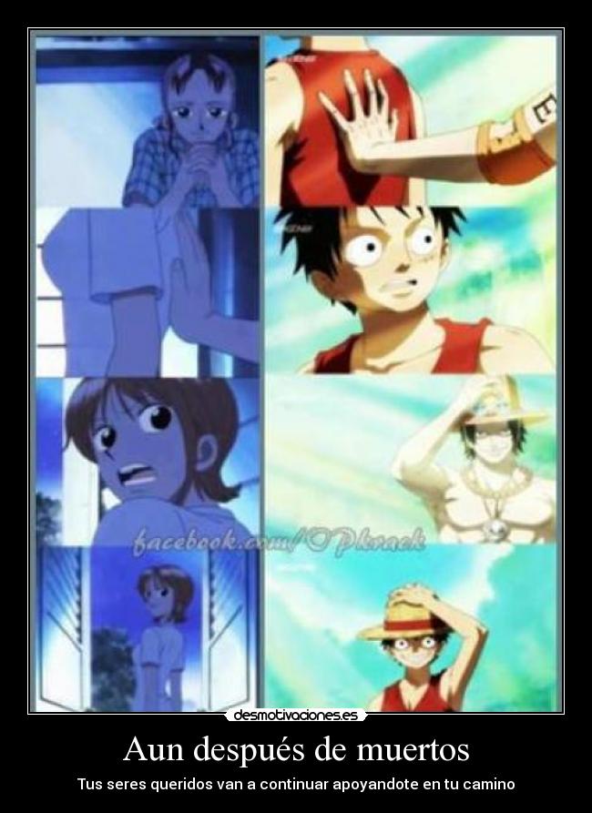 carteles one piece ace luffy nami desmotivaciones