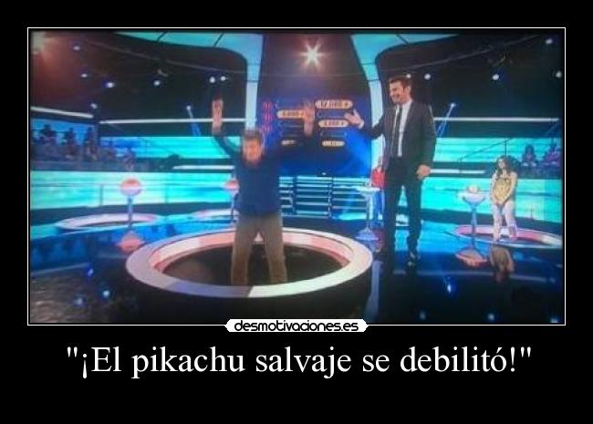 ¡El pikachu salvaje se debilitó! -