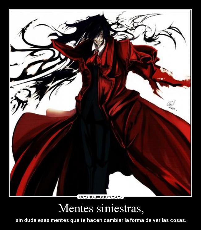 carteles anime otaku alucard desmotivaciones