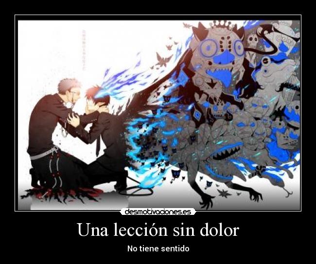 Una lección sin dolor - No tiene sentido
