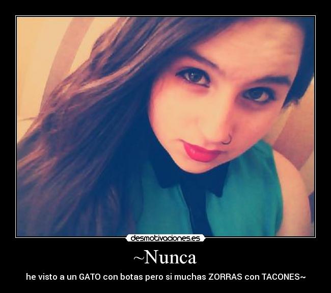 ~Nunca - he visto a un GATO con botas pero si muchas ZORRAS con TACONES~