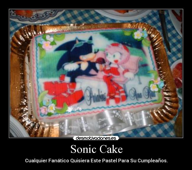 Sonic Cake - Cualquier Fanático Quisiera Este Pastel Para Su Cumpleaños.