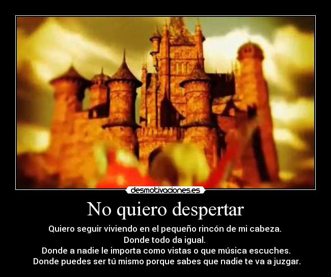 No quiero despertar - 