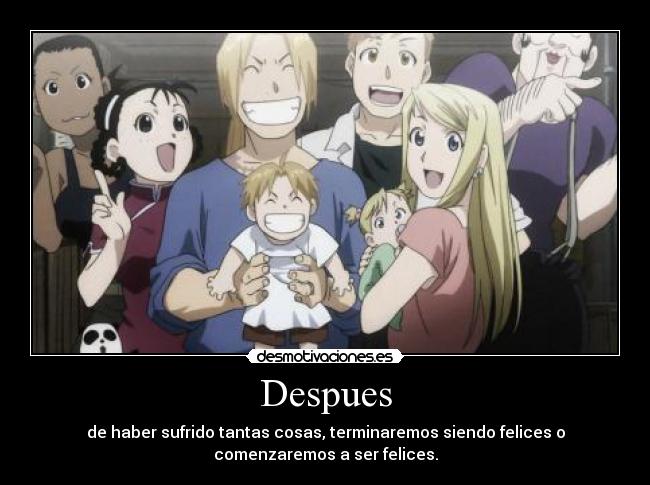 carteles full metal alchemist brotherhood desmotivaciones