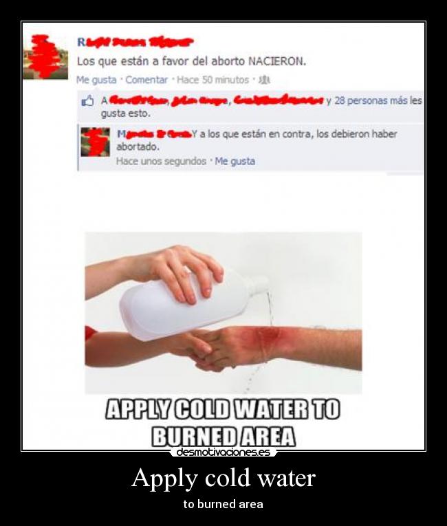 Apply cold water - 