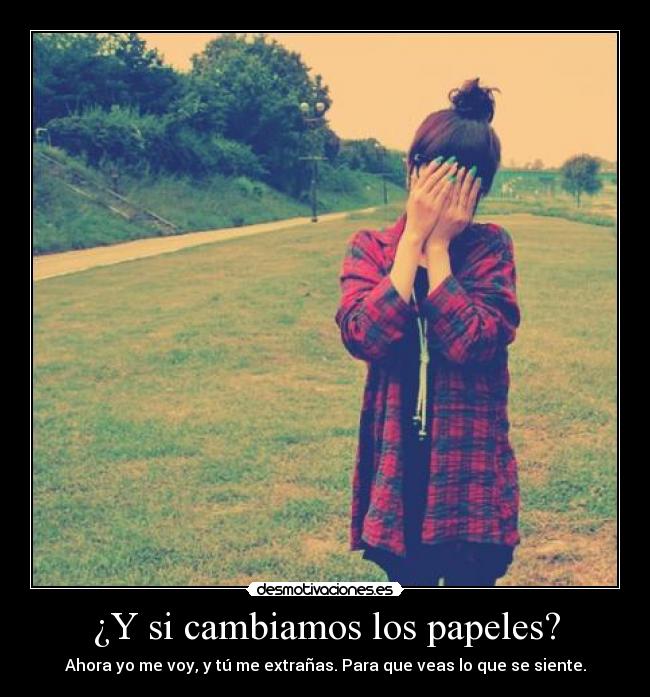¿Y si cambiamos los papeles? -