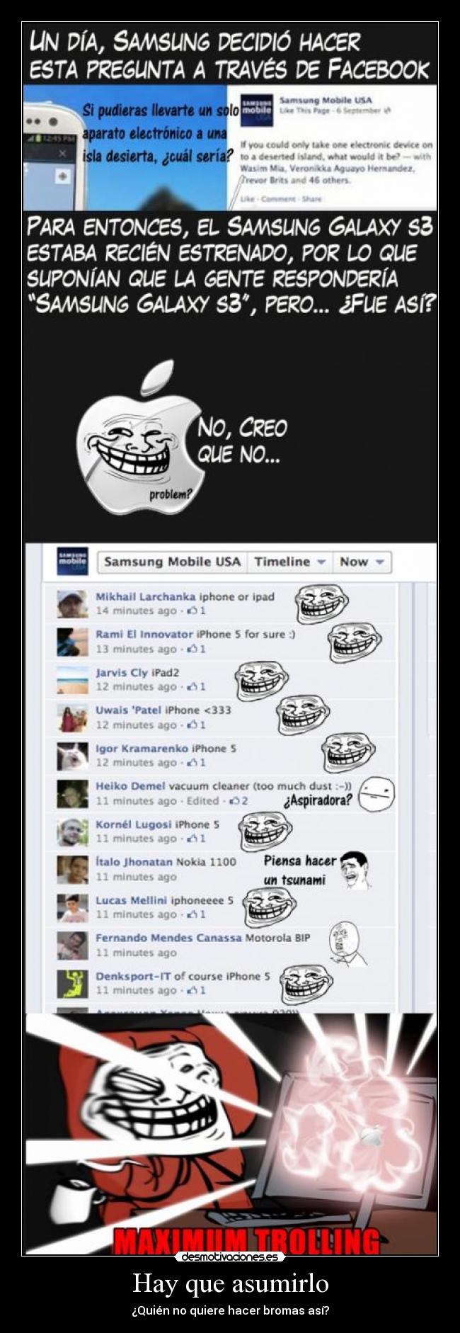 Hay que asumirlo - ¿Quién no quiere hacer bromas así?