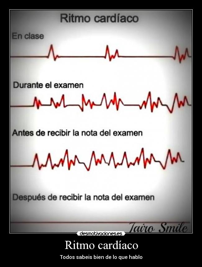 carteles ritmo cardiaco desmotivaciones