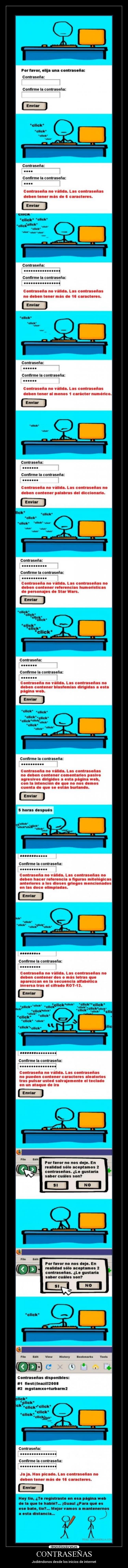 CONTRASEÑAS - Jodiéndonos desde los inicios de internet