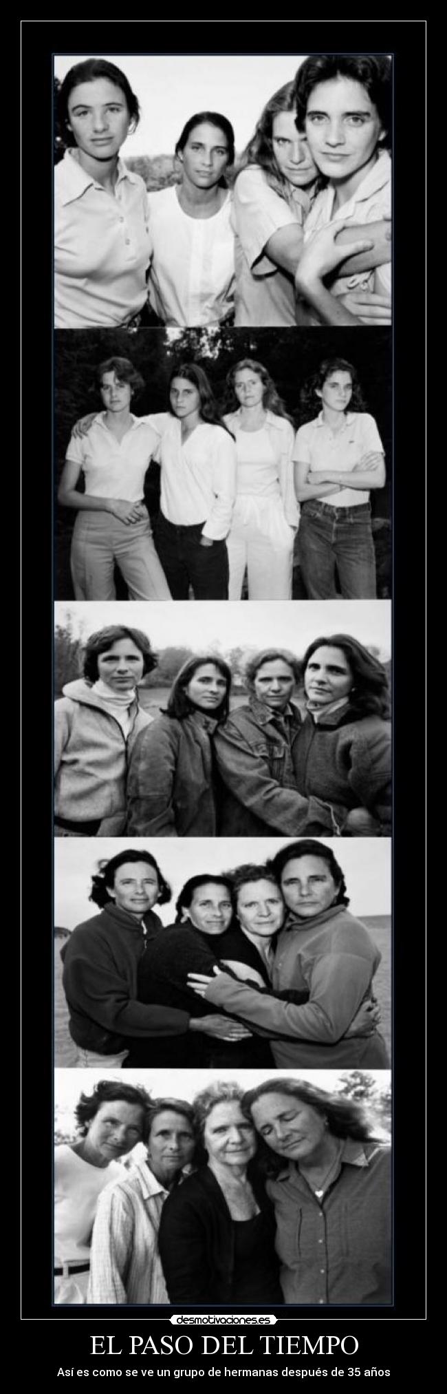 EL PASO DEL TIEMPO - Así es como se ve un grupo de hermanas después de 35 años