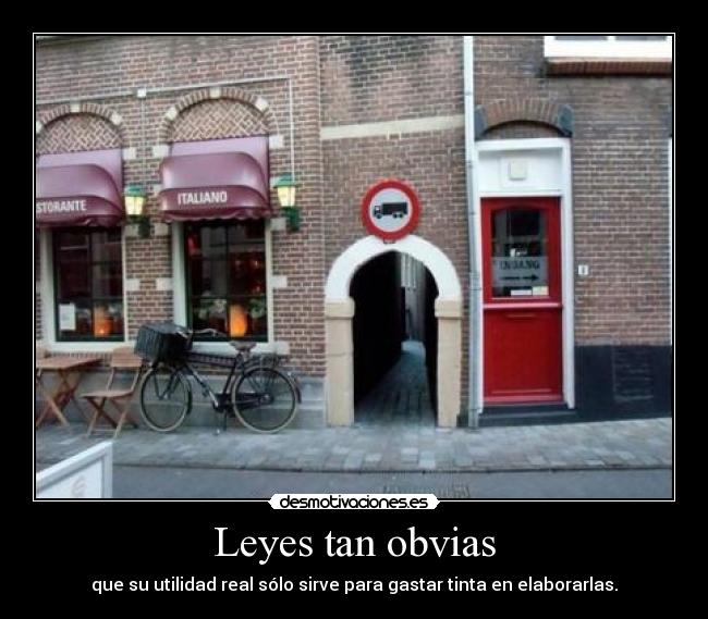 Leyes tan obvias - 