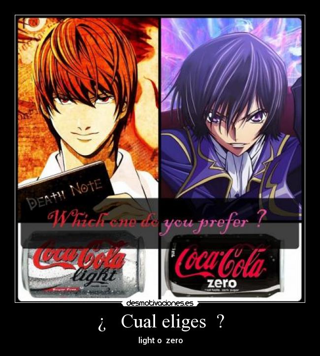 carteles anime otaku zero death note code geass desmotivaciones