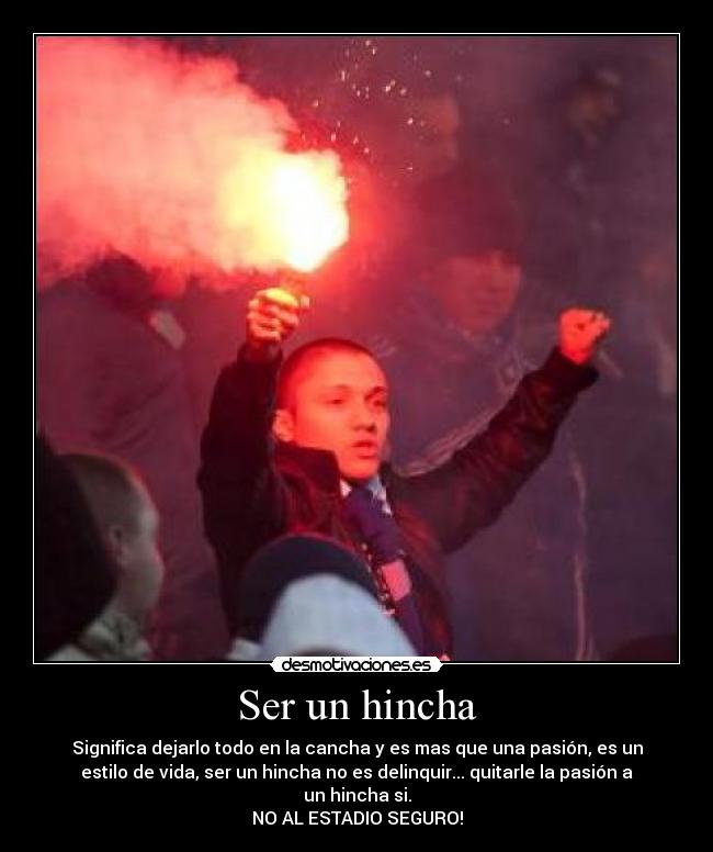 carteles ser hincha desmotivaciones