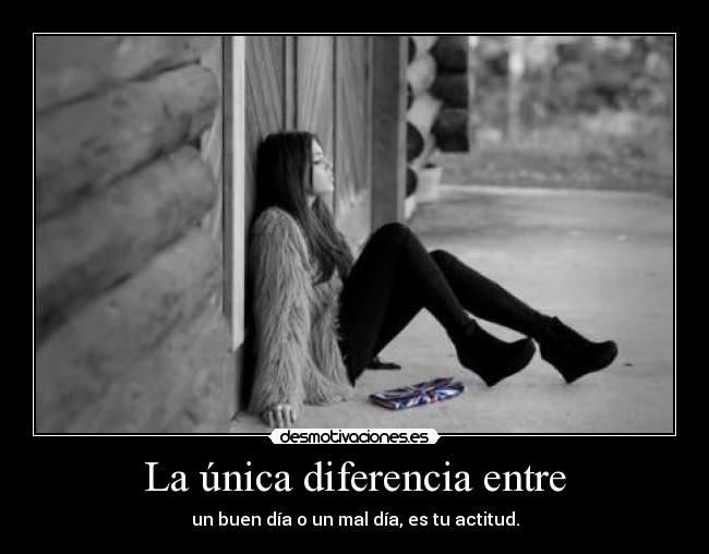 La única diferencia entre -