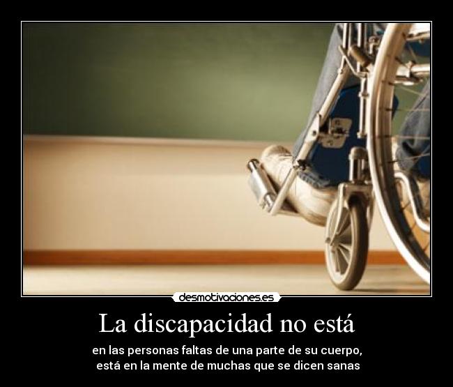 carteles discapacidad desmotivaciones
