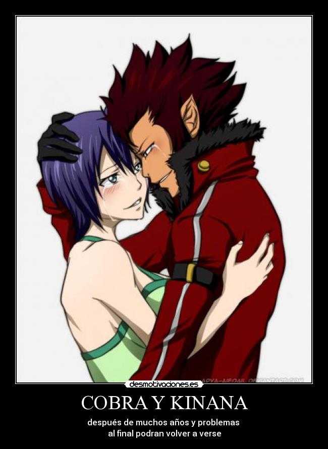 carteles kinana erik cobra fairy tail anime manga desmotivaciones