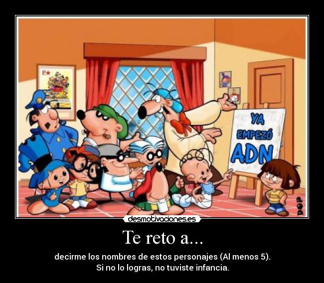 carteles infancia reto desafio desmotivaciones
