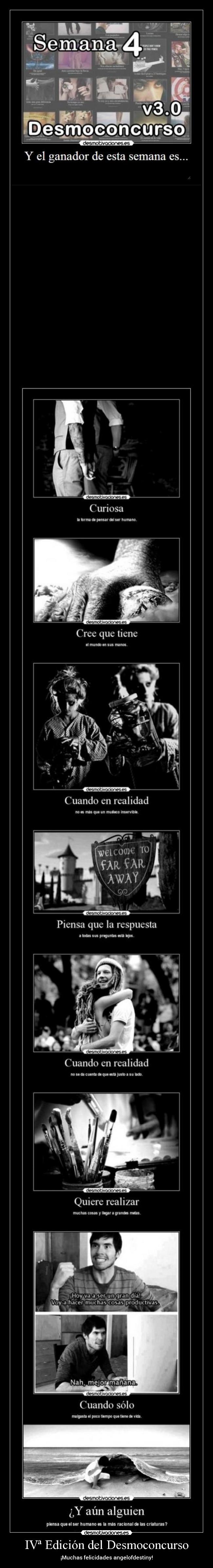 IVª Edición del Desmoconcurso - ¡Muchas felicidades angelofdestiny!