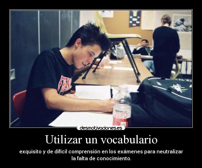 Utilizar un vocabulario - 