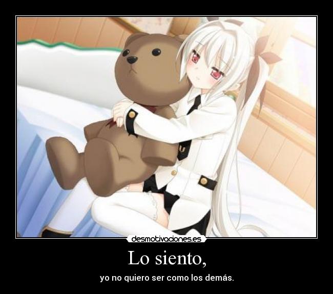 Lo siento, -