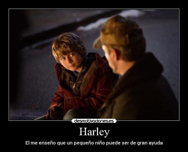 Harley - El me enseño que un pequeño niño puede ser de gran ayuda