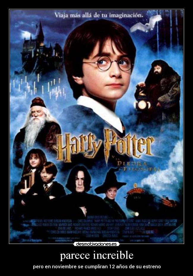 parece increible - pero en noviembre se cumpliran 12 años de su estreno