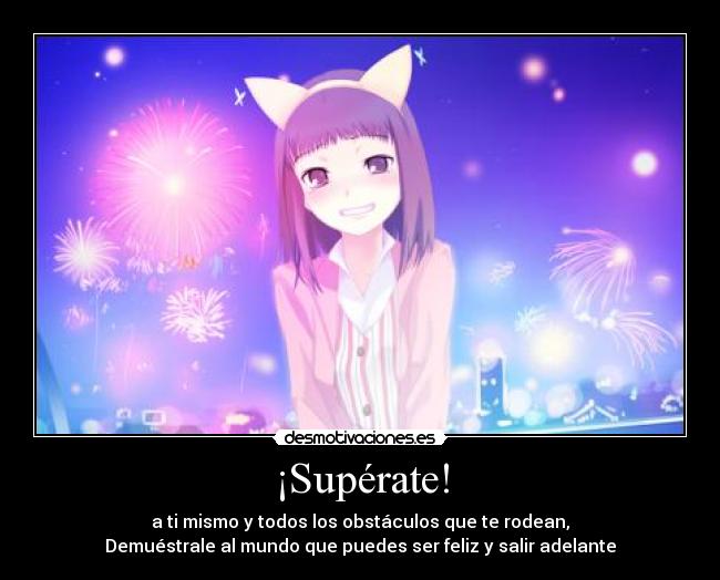 carteles hiroko avanzando hasta lograr poder ser mas feliz tener color propio desmotivaciones