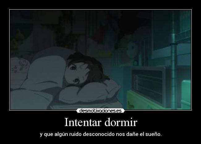 Intentar dormir - 