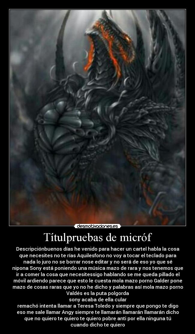 Títulpruebas de micróf - 