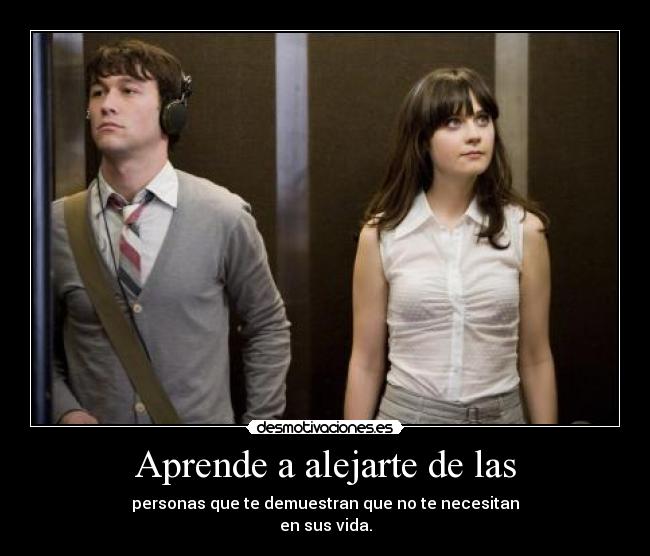 Aprende a alejarte de las - 