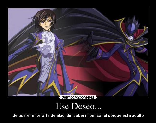 carteles code geass lelouch zero anime jesshellscythe desmotivaciones