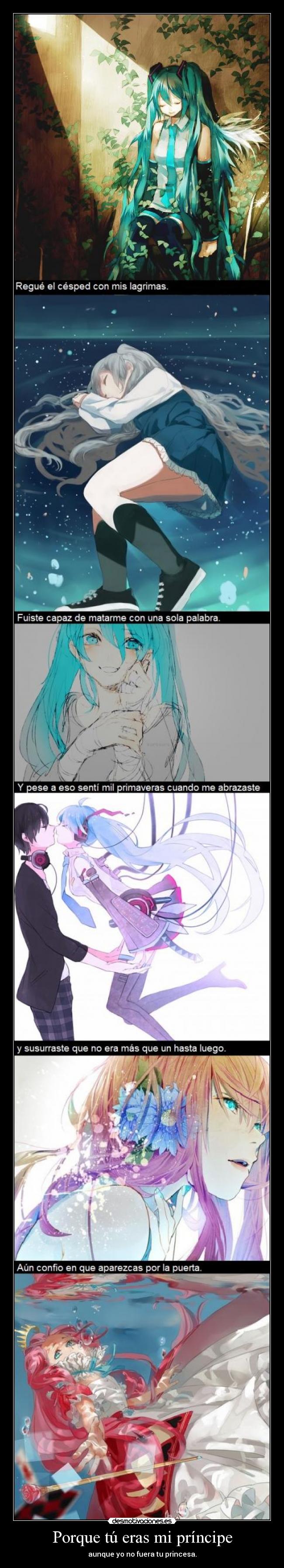 carteles miku hatsune vocaloid megurine luka kaito desmotivaciones