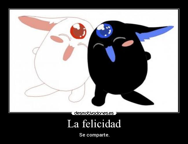 carteles felicidad anime manga xxxholic holic mokona modoki tsubasa reservoir chronicle yuuko sakura desmotivaciones