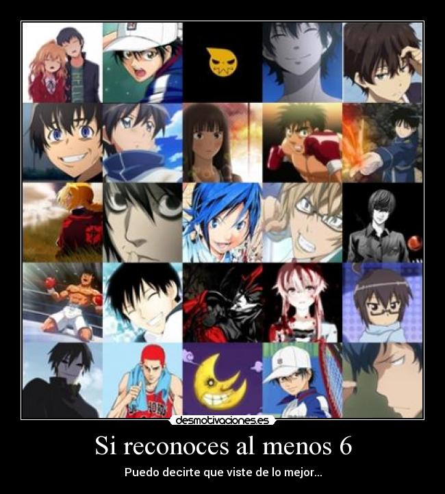 Si reconoces al menos 6 -
