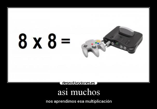 carteles multiplicacion nintendo desmotivaciones