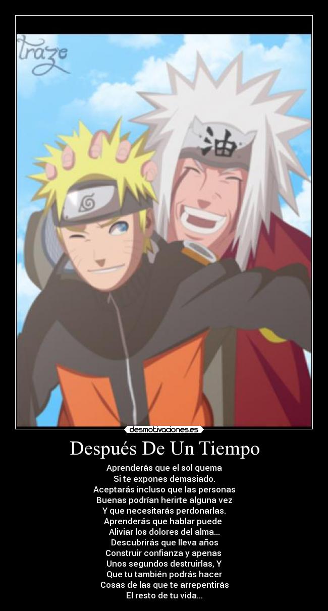 carteles anime naruto consejos desmotivaciones