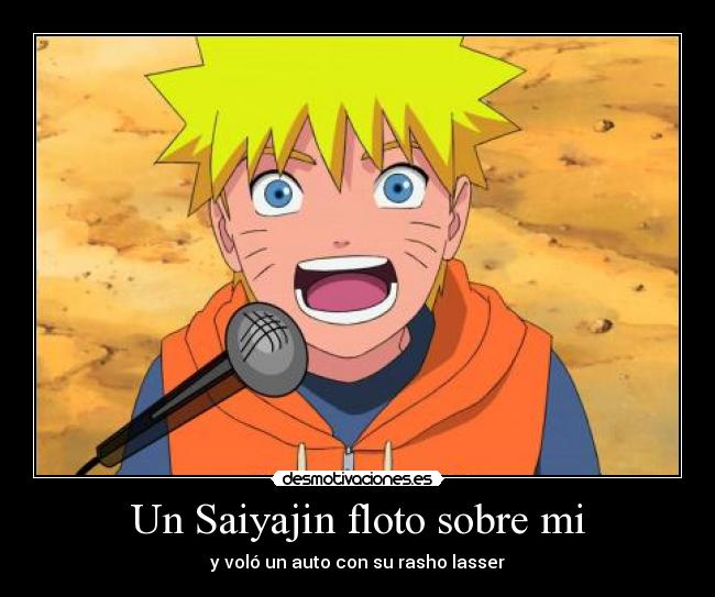 Un Saiyajin floto sobre mi - 