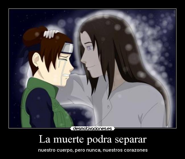 La muerte podra separar - nuestro cuerpo, pero nunca, nuestros corazones