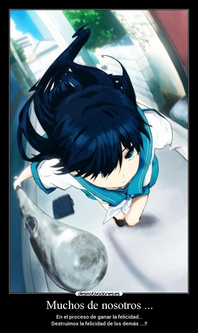 carteles anime desmotivaciones