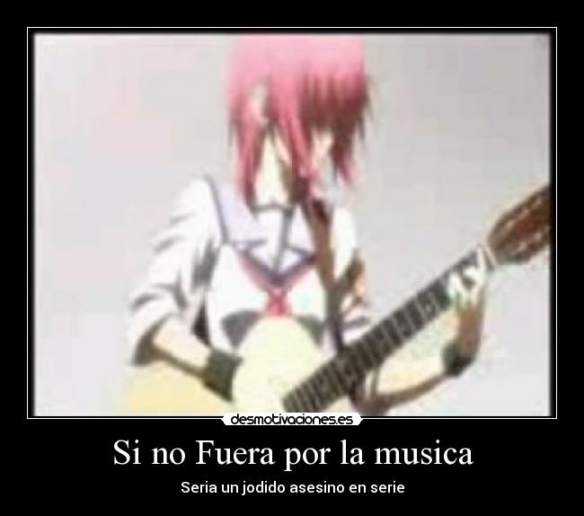 carteles musica animes anime angelbeats musica iwasawa desmotivaciones