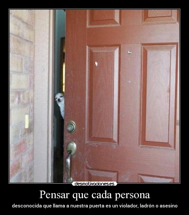 Pensar que cada persona - 