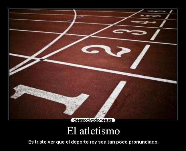 El atletismo -
