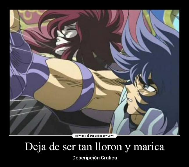 carteles saint seiya ikki fenix shun andromeda hades echos reales yaoi marica llorones desmotivaciones