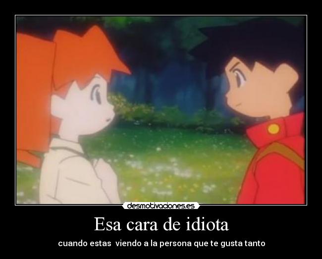 Esa cara de idiota - cuando estas viendo a la persona que te gusta tanto