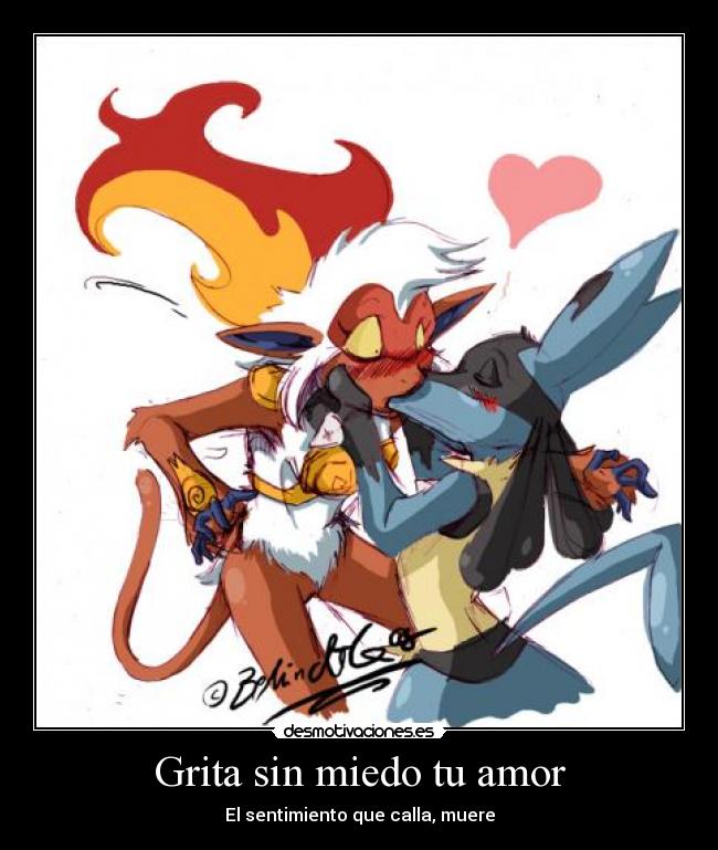 Grita sin miedo tu amor -