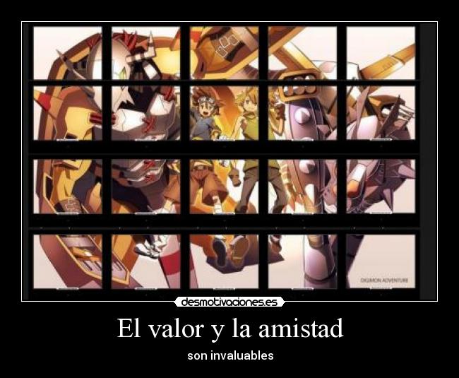 carteles amistad digimon adventure desmotivaciones