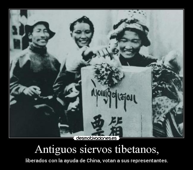 Antiguos siervos tibetanos, - 