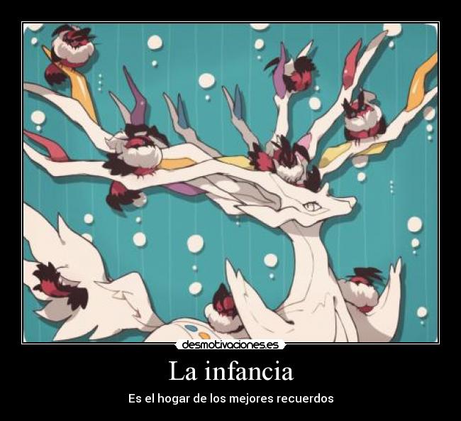 carteles infancia pokemon xerneas yveltal bebe cuidar infancia hogar mejores recuerdos generacion 3ds desmotivaciones